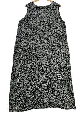 BICÉ by Sag Harbor Women's Sleeveless Midi Dress Size Large Black White Floral